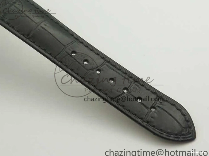 0325 De Ville Prestige Small Second TWF 1:1 Best Edition Black Dial on Black Leather Strap MIYOTA Resilient 8037